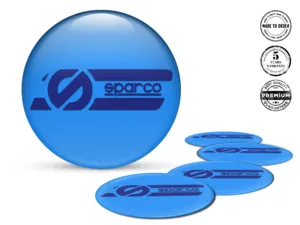 Sparco Pegatina de Rueda Edición Logos de Cúpula de Lujo